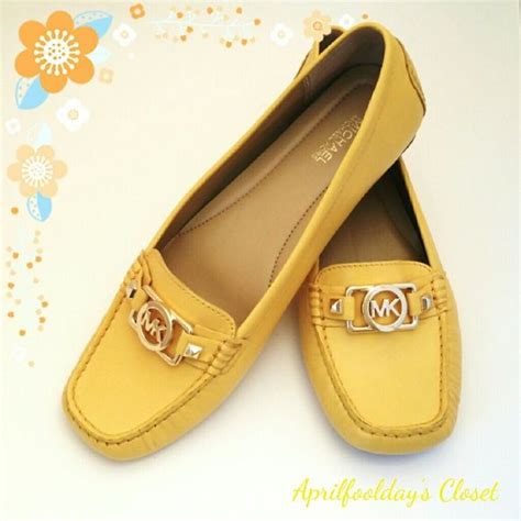 michael kors hamilton loafers yellow color|Michael Kors yellow sneakers.